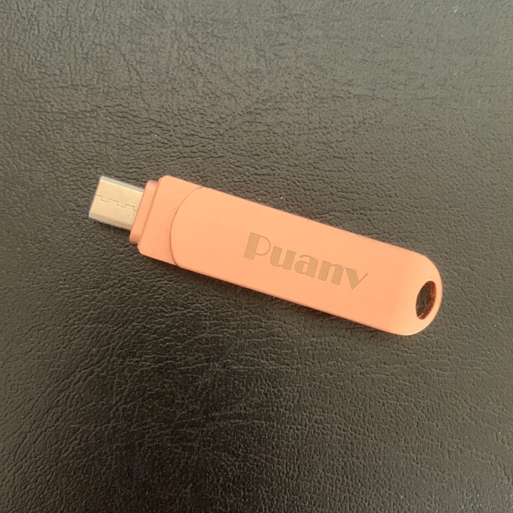 Puanv Multi Purpose USB Drive Pink 128 GB (Phone & Laptop)